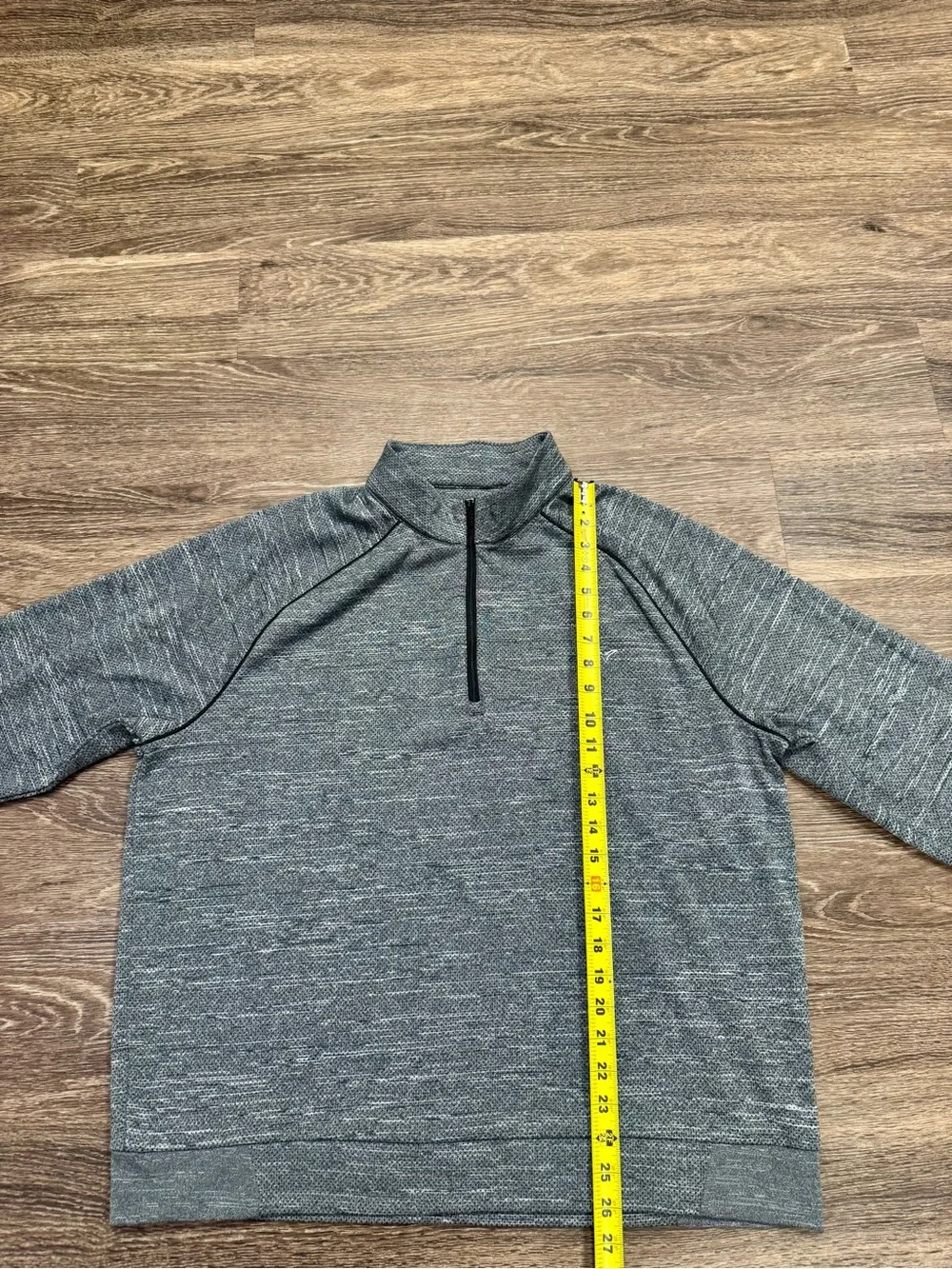 Greg Norman Men’s XL Gray Heather Quarter Zip Golf Pullover Fleece